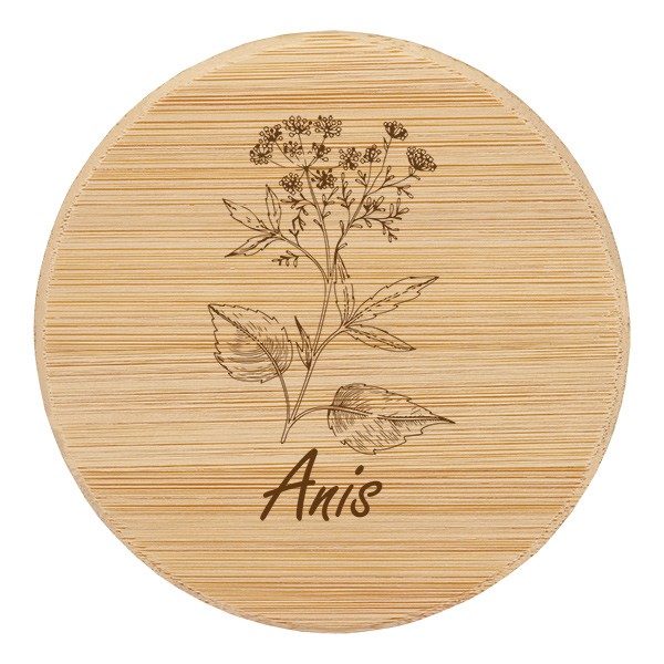 Holzdeckel &quot;Anis&quot; für WECK RR60