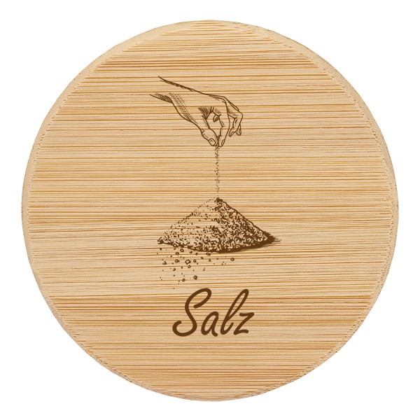 Holzdeckel &quot;Salz&quot; für WECK RR60