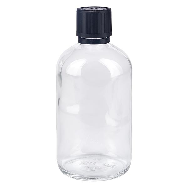 Apotflasche klar 100ml Tropfverschluss Pr 1mm s. KiSi Bliw OV