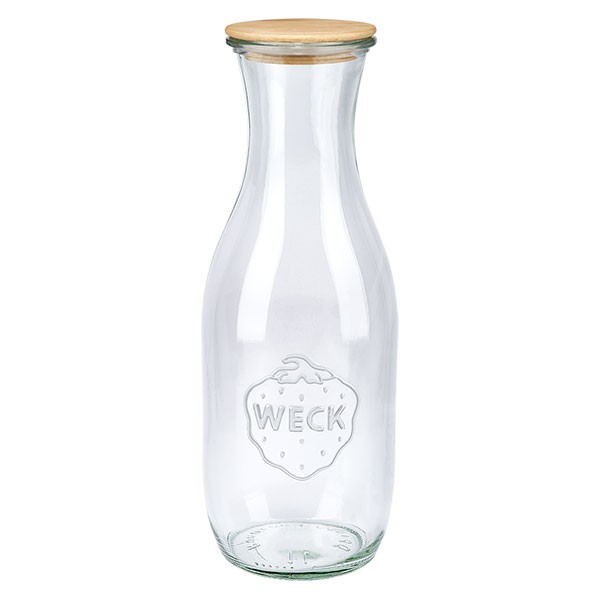 WECK-Saftflasche 1062ml mit Holzdeckel