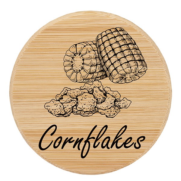 Holzdeckel &quot;Cornflakes&quot; für WECK RR100