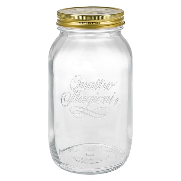 1500ml Rundglas &quot;Quattro Stagioni&quot; mit Deckel