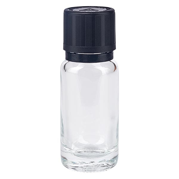 Apotflasche klar 10ml Tropfverschluss Pr. 1mm s. KiSi Bliw OV