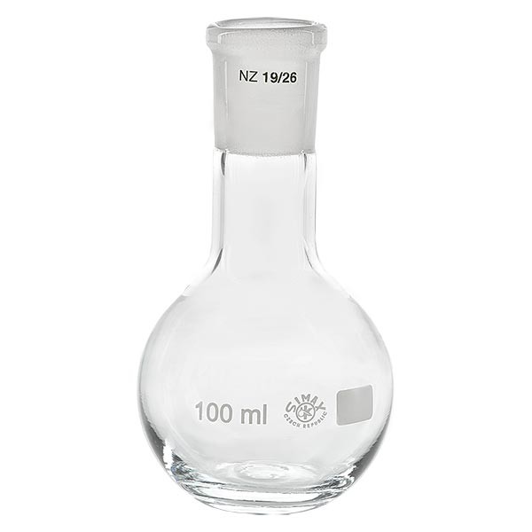 Stehkolben 100ml Enghals Borosilikat mit Normschliff 19/26