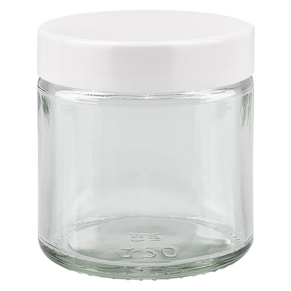 Klara Kosmetiska Glasburkar 120ml med lock