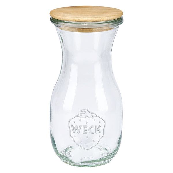 290ml Saftflasche WECK mit Holzdeckel