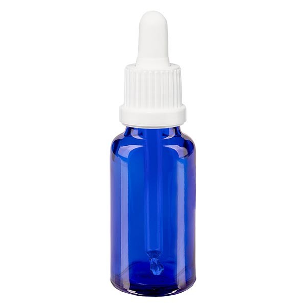 Pipettenflasche blau 20ml, Pipette weiss OV