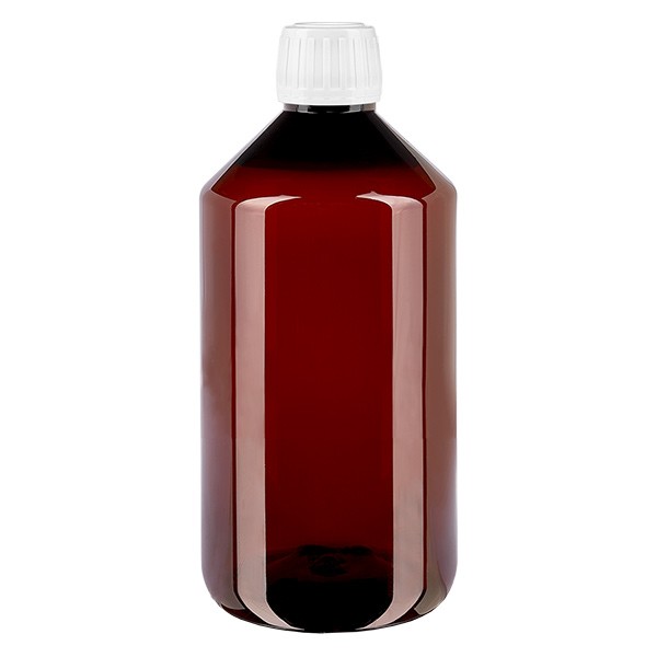 PET Flasche 750ml mit weissem Verschluss OV