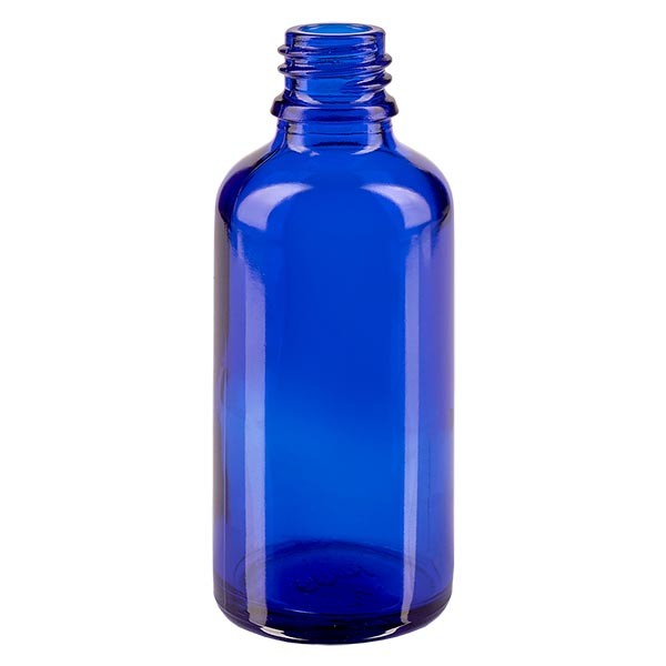 Tropfflasche 50ml ND 18 Blauglas Apothekenglas