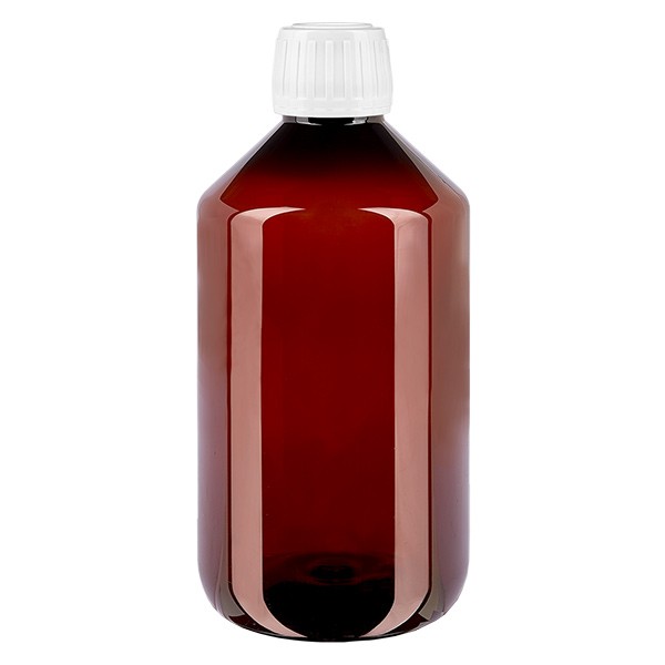 PET Flasche 500ml mit weissem Verschluss OV