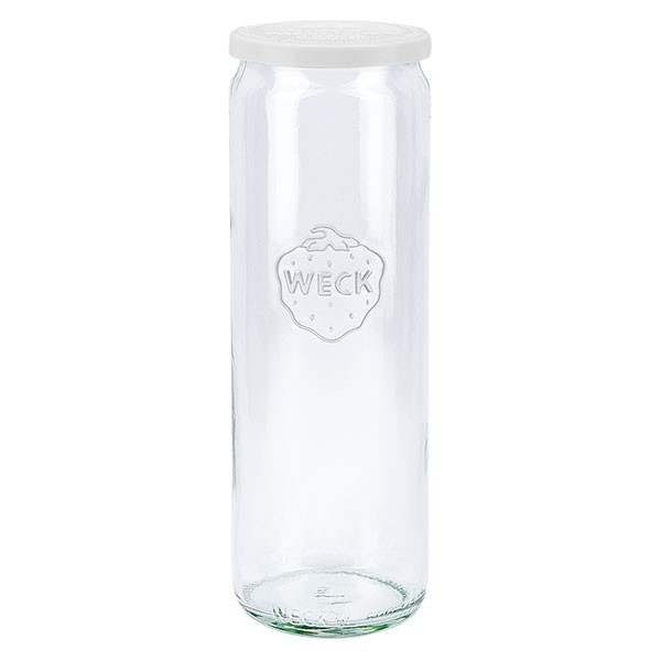 WECK 600ml Zylinderglas mit Frischhalte Deckel