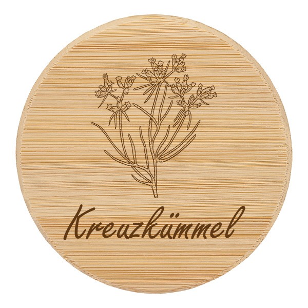 Holzdeckel &quot;Kreuzkümmel&quot; für WECK RR60