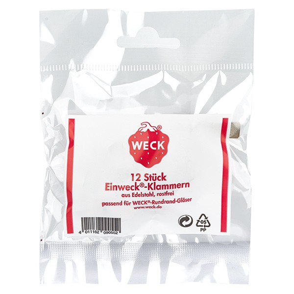 12 x WECK-Einkochklammer