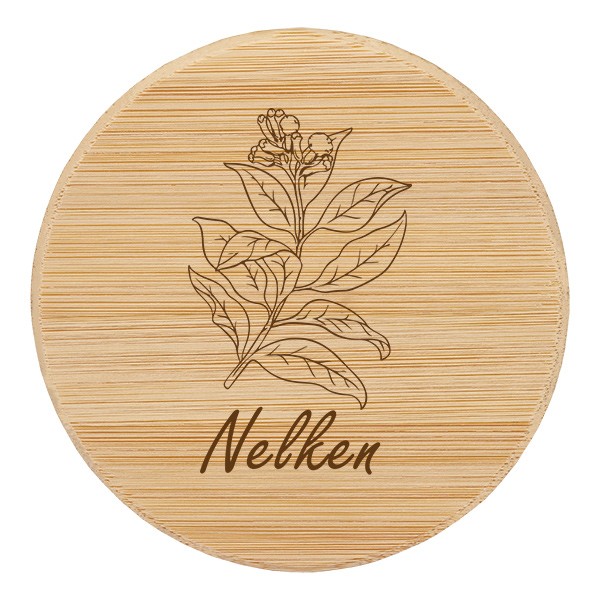 Holzdeckel &quot;Nelken&quot; für WECK RR60