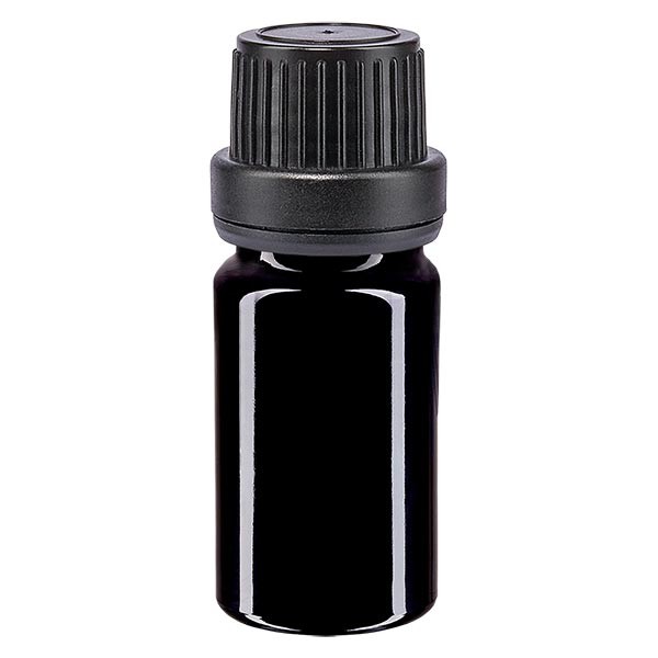 Apothekenfl. viol. 5ml Tropfv. Pr. 2mm schwarz OV