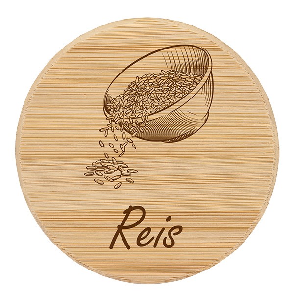 Holzdeckel &quot;Reis&quot; für WECK RR100