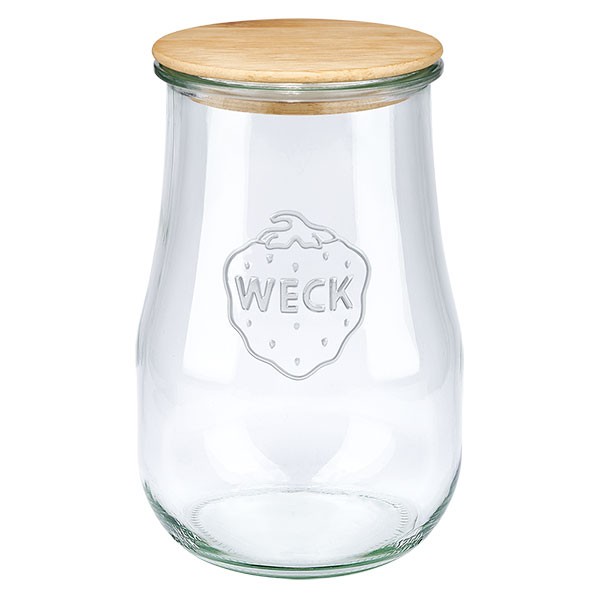 WECK-Tulpenglas 1750ml mit Holzdeckel