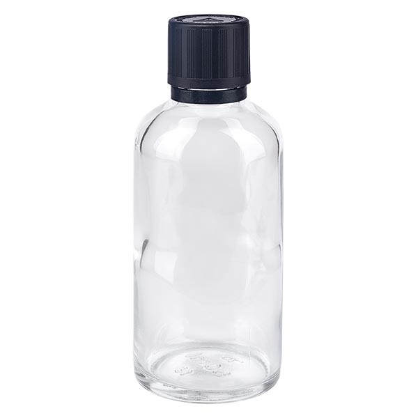 Apotflasche klar 50ml Tropfverschluss Pr. 1mm s. KiSi Bliw OV