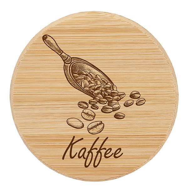 Holzdeckel &quot;Kaffee&quot; für WECK RR100