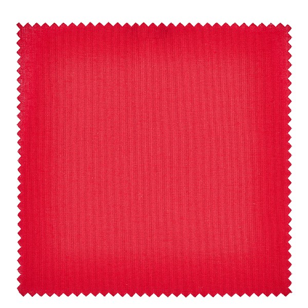 Stoffdeckchen rot 120x120mm eckig