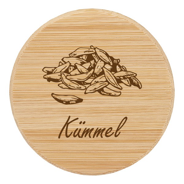 Holzdeckel &quot;Kümmel&quot; für WECK RR60