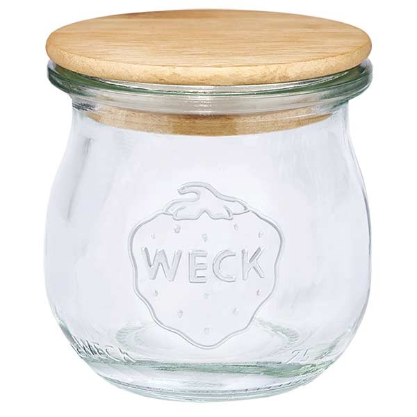 WECK-Mini-Tulpenglas 75ml mit Holzdeckel