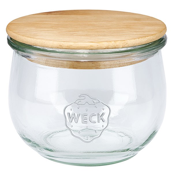 WECK-Tulpenglas 580ml mit Holzdeckel