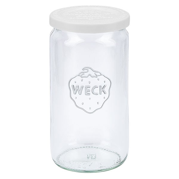 WECK 340ml Zylinderglas mit Frischhalte Deckel