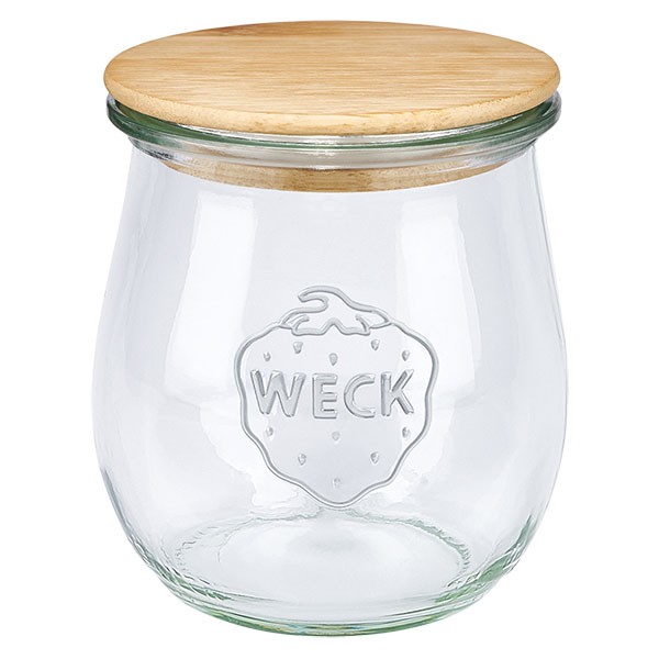 WECK-Mini-Tulpenglas 220ml mit Holzdeckel