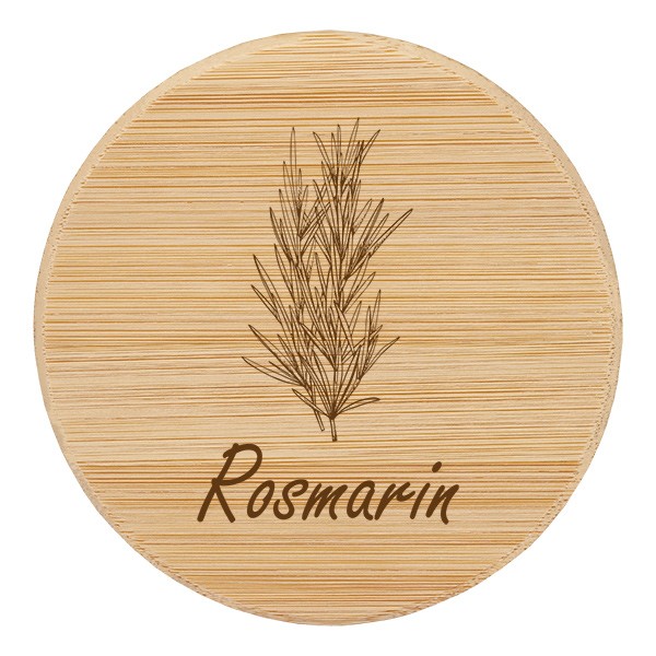 Holzdeckel &quot;Rosmarin&quot; für WECK RR60