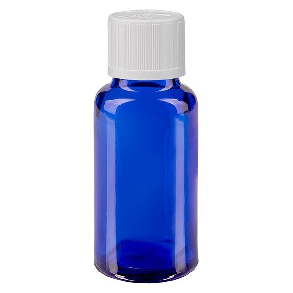 Apothekenfl. blau 20ml Tropfv. weiss KiSi St