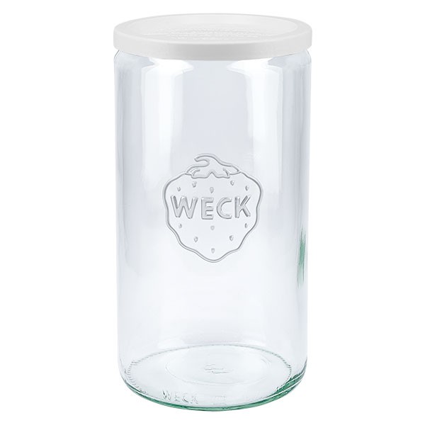 WECK 1590ml Zylinderglas mit Frischhalte Deckel