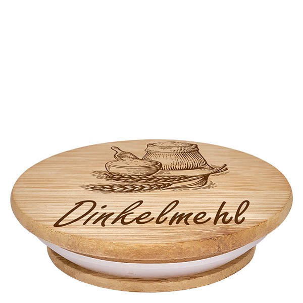 Holzdeckel &quot;Dinkelmehl&quot; für WECK RR100