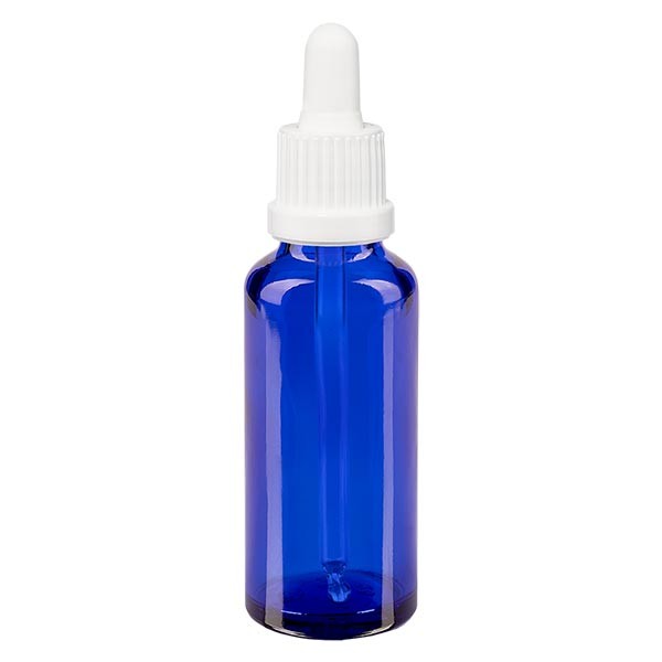 Pipettenflasche blau 30ml, Pipette weiss OV