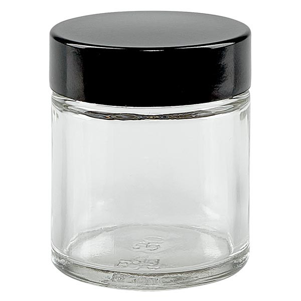 Klara Kosmetiska Glasburkar 30ml med lock